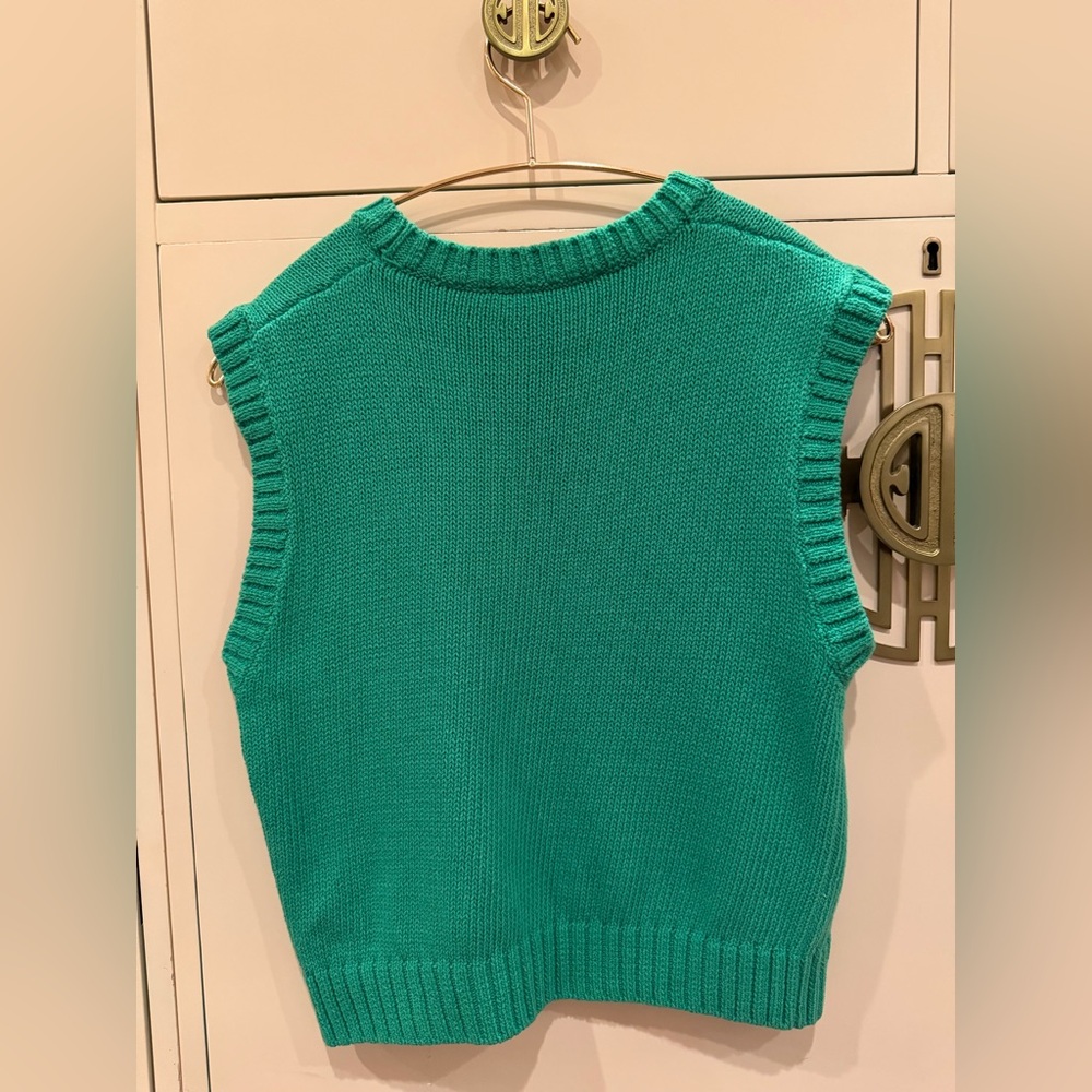 Zara Vibrant Green Knit Sweater - Picture 2 of 4